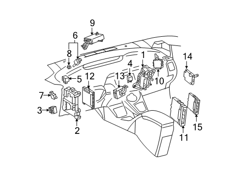 2011 Toyota Prius Computer Power Mana Diagram for 89681-47217