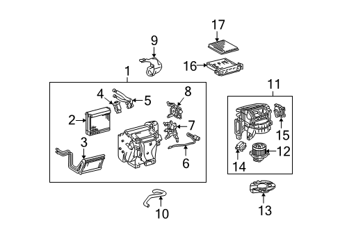 2007 Toyota FJ Cruiser Air Conditioner Diagram 2 - Thumbnail