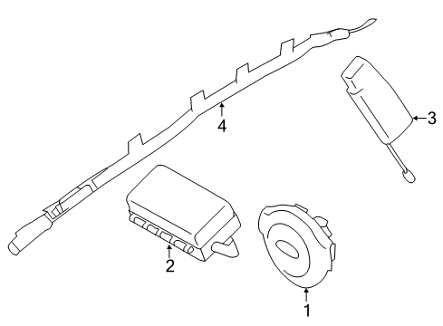 2015 Scion FR-S Air Bag Components Diagram 1 - Thumbnail