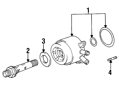 1997 Toyota Celica Oil Cooler Diagram