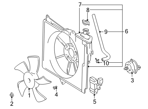 2005 Scion xB Cooling Fan Diagram