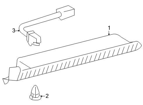 2007 Toyota RAV4 High Mount Lamps Diagram