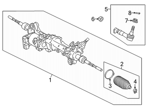 2023 Toyota Tundra Steering Column & Wheel, Steering Gear & Linkage Diagram 3 - Thumbnail