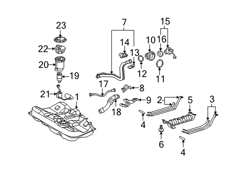 2009 Toyota Avalon Fuel Supply Diagram