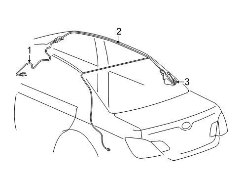 2006 Toyota Avalon Cord Sub-Assy, Antenna Diagram for 86101-AC241