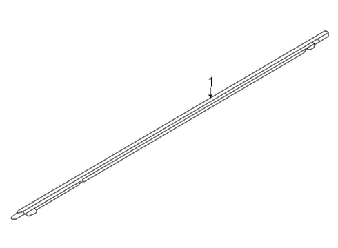 2023 Toyota GR86 Exterior Trim - Door Diagram