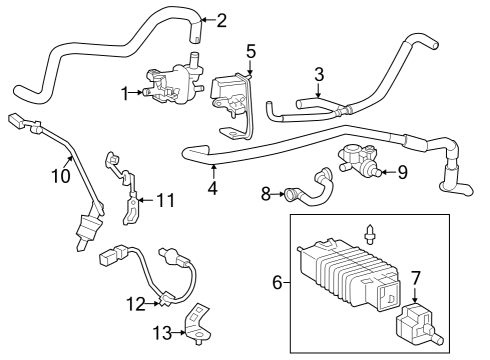 2023 Toyota Crown SENSOR ASSY, VACUUM Diagram for 89420-48030