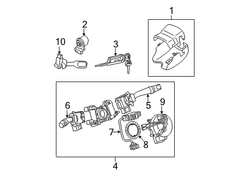 2006 Toyota 4Runner Ignition Lock Diagram