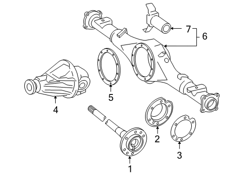 2014 Toyota Tacoma Axle & Differential - Rear Diagram 2 - Thumbnail