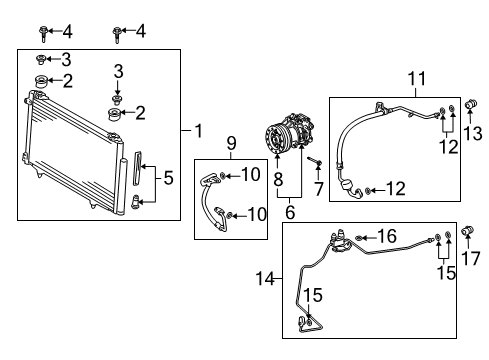 2004 Scion xA REMAN Var COMPRES As Diagram for 88310-52250-84