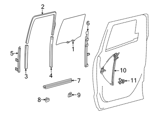 2023 Toyota Tundra FRAME SUB-ASSY, RR D Diagram for 67408-0C081