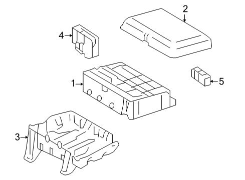 2008 Toyota Land Cruiser Cover, Relay Block Diagram for 82661-60190