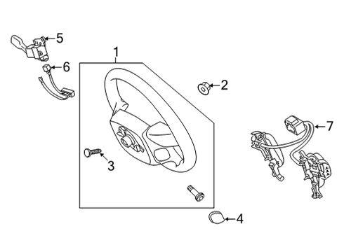 2020 Toyota Sequoia Wheel Assembly, Steering Diagram for 45100-0C450-C0