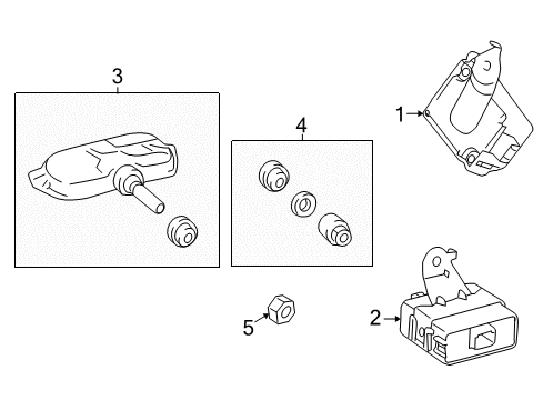 2010 Toyota Venza Tire Pressure Monitoring, Electrical Diagram