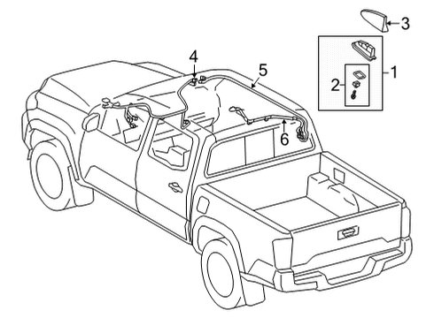 2024 Toyota Tundra Antenna & Radio Diagram