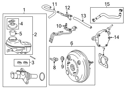 2018 Toyota Corolla Hydraulic System, Brakes Diagram