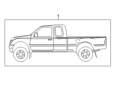 1995 Toyota Tacoma Stripe Tape Diagram 2 - Thumbnail