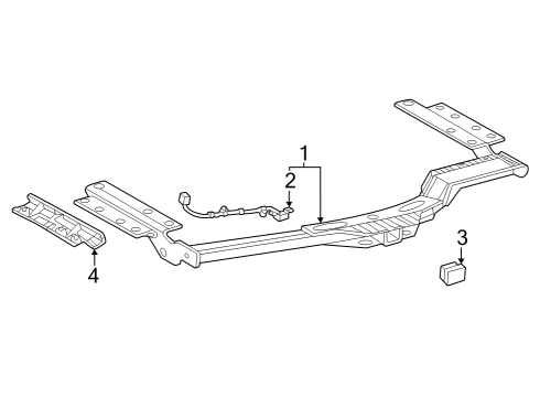 2023 Toyota Highlander Bumper & Components - Rear Diagram 1 - Thumbnail