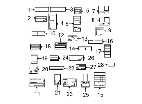 2008 Toyota Sienna Information Labels Diagram