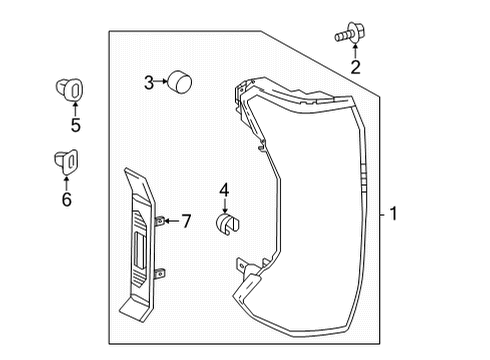 2023 Toyota Tundra LAMP ASSY, RR COMBIN Diagram for 81550-0C130