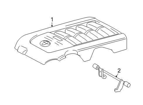 2021 Toyota Tundra Engine Appearance Cover Diagram