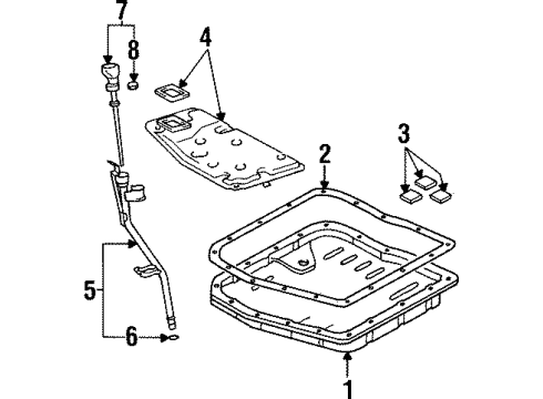 1998 Toyota Avalon Transaxle Parts Diagram