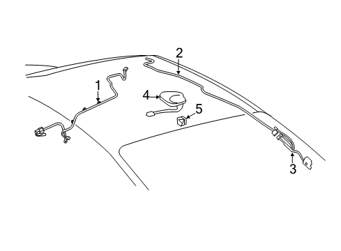 2013 Toyota Camry Antenna Assembly, SATELL Diagram for 86960-06030-J0