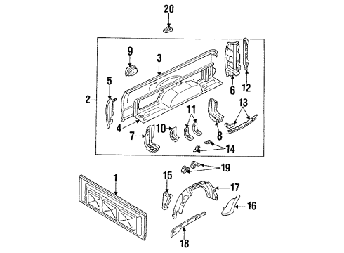 1992 Toyota Pickup Pick Up Box Diagram