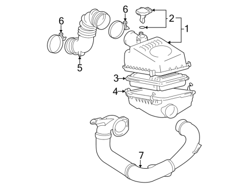 2007 Toyota Matrix Filters Diagram 1 - Thumbnail