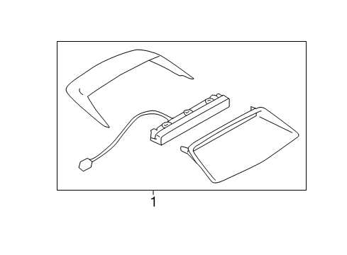 2015 Scion FR-S High Mount Lamps Diagram