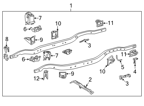 2013 Toyota Land Cruiser Frame & Components Diagram 2 - Thumbnail