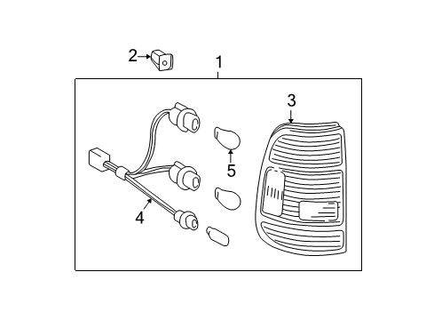 2003 Toyota Tundra Combination Lamps Diagram 2 - Thumbnail