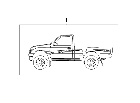 1996 Toyota Tacoma Stripe Tape Diagram 1 - Thumbnail