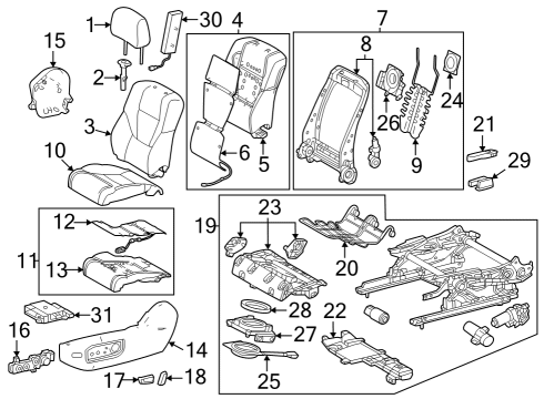 2024 Toyota Tundra Wire Harness, Driver Side Diagram for 82192-0C140