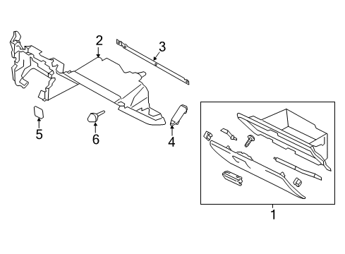 2019 Toyota 86 Glove Box Diagram