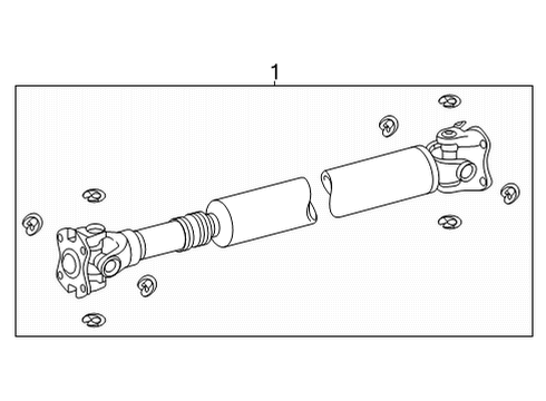 2017 Toyota Tundra Drive Shaft - Front Diagram