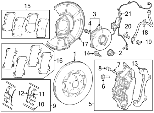 2023 Toyota GR Corolla Fitting Kit, Disc Br Diagram for 04947-52080