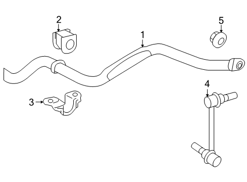 2014 Toyota Tacoma Stabilizer Bar & Components - Front Diagram 2 - Thumbnail