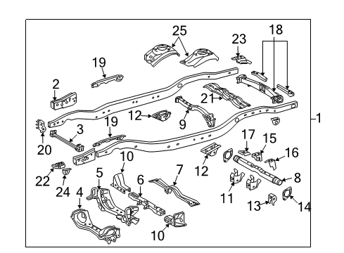 2021 Toyota Land Cruiser Frame & Components Diagram 1 - Thumbnail