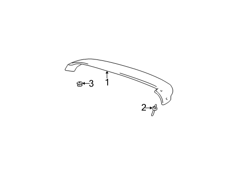 2001 Toyota Highlander Rear Spoiler Diagram