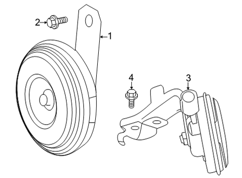 2023 Toyota Corolla Cross Horn Diagram