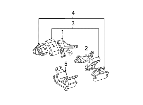 2004 Toyota Tundra Engine Mounting Diagram 2 - Thumbnail