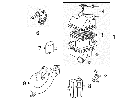 2007 Toyota RAV4 Air Intake Diagram 1 - Thumbnail