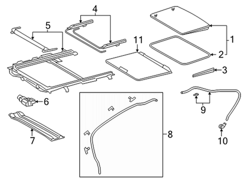 2022 Toyota Corolla Cross Cable Sub-Assembly, SLID Diagram for 63205-08030