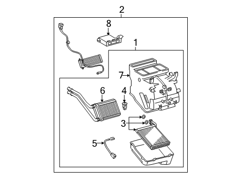 2008 Toyota Yaris Air Conditioner Diagram 2 - Thumbnail