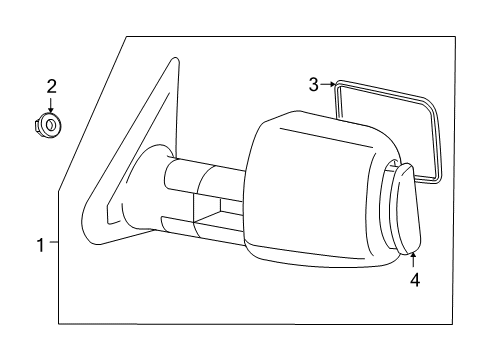 2013 Toyota Tundra Outside Mirrors Diagram 3 - Thumbnail