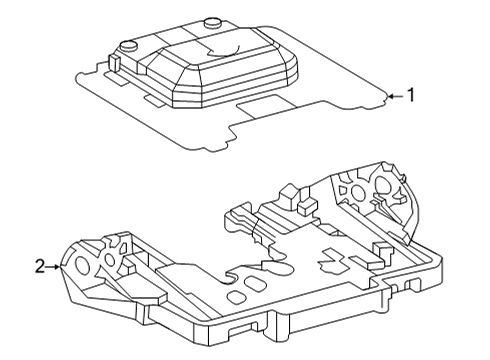 2021 Toyota Venza Control Module Diagram for 86800-48110