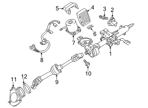 2014 Toyota Camry Motor Assembly, Power St Diagram for 80960-06020