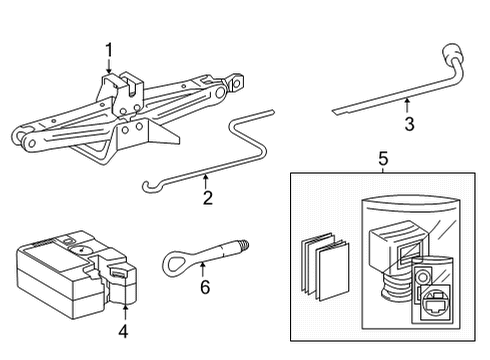 2019 Toyota Mirai Jack & Components Diagram