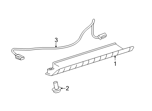 2016 Toyota Sienna High Mount Lamps Diagram